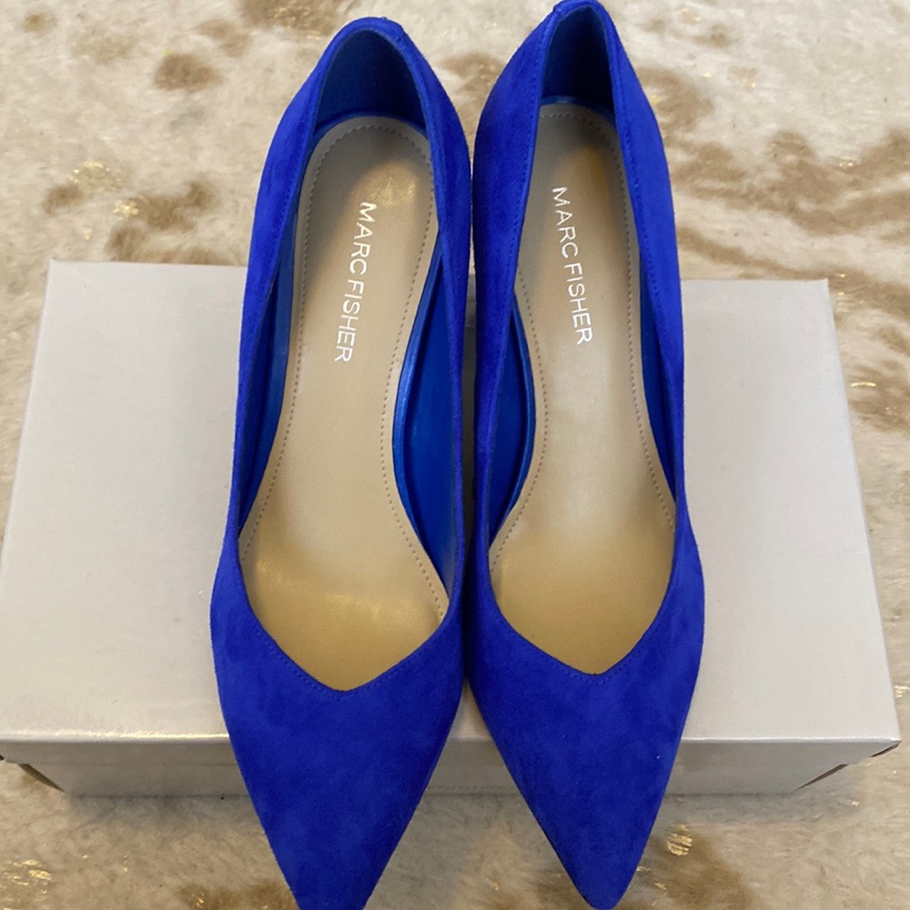 Marc Fisher Royal Blue Block heel
